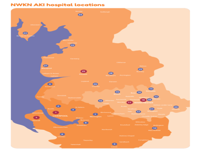 NWKN AKI hospital locations map.png